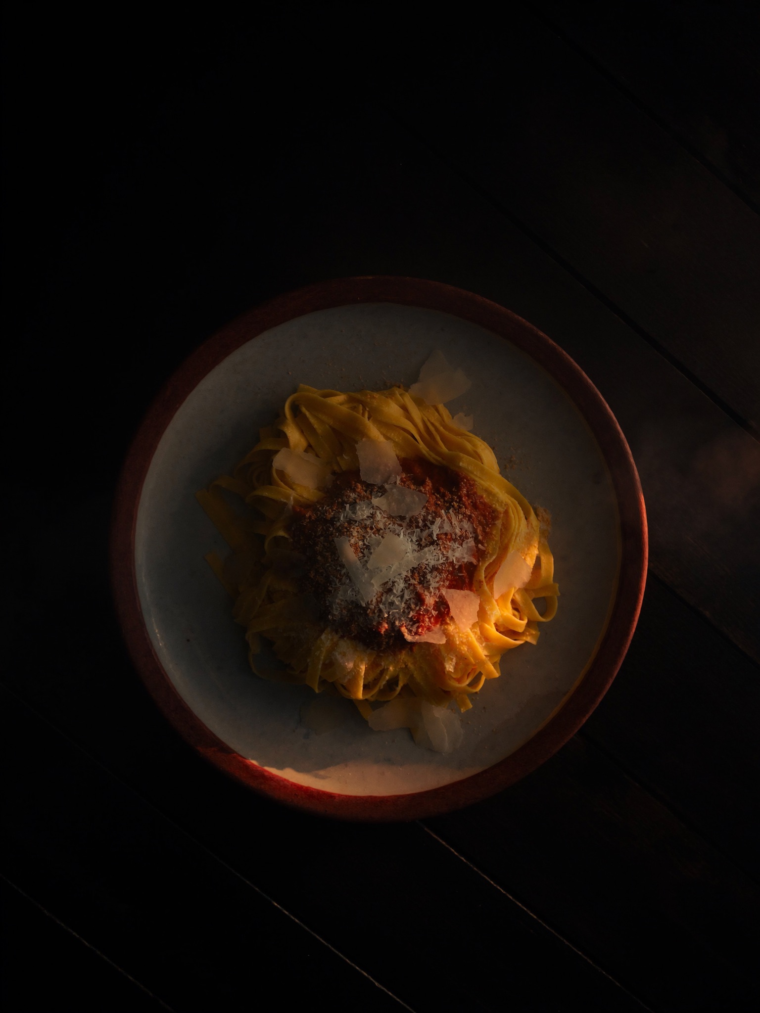 Hand-cut tagliatelle with slow beef ragù